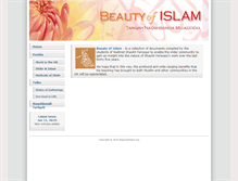 Tablet Screenshot of beautyofislam.org
